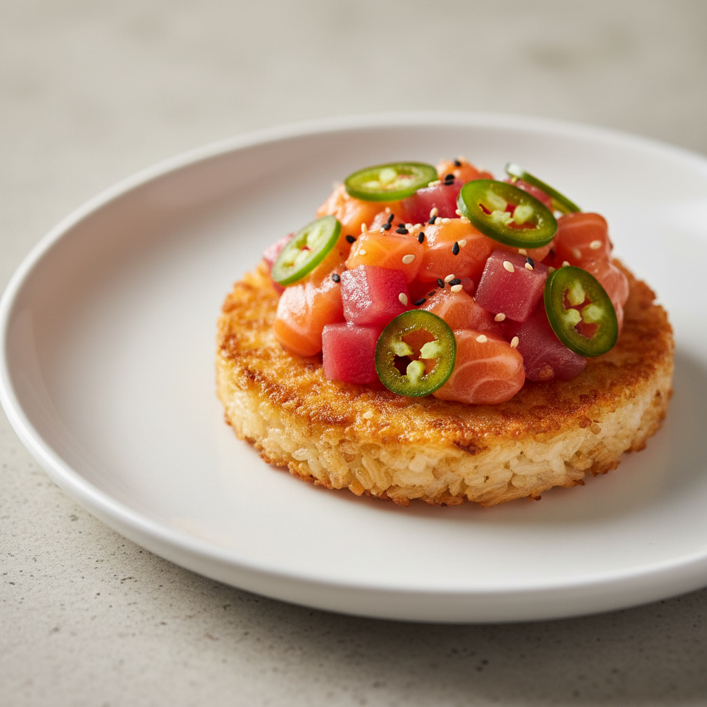 Spicy Salmon Crispy Rice